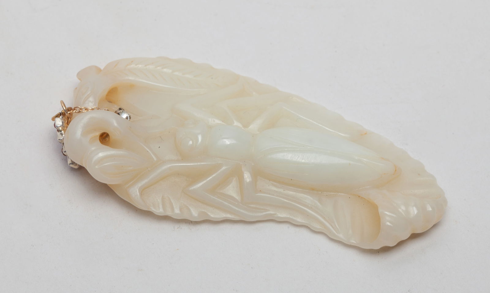 Chinese Large White Jade Pendant (1 of 9)