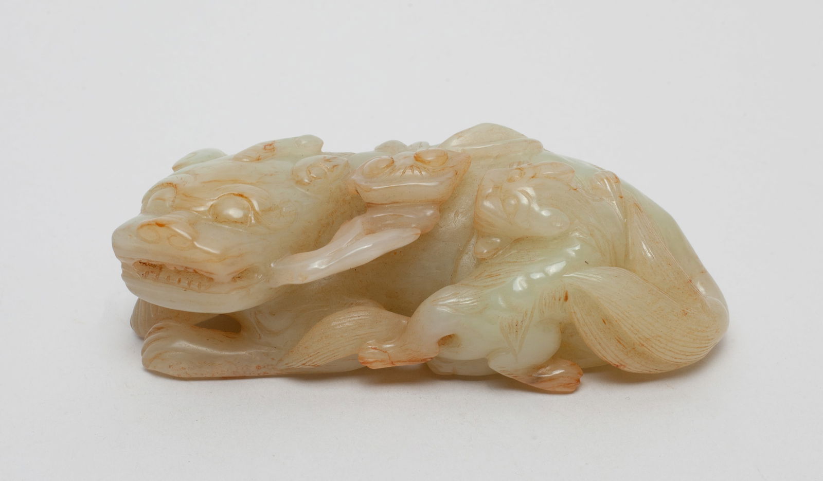 Chinese Russet White Jade Sculpture of Beast (1 of 10)