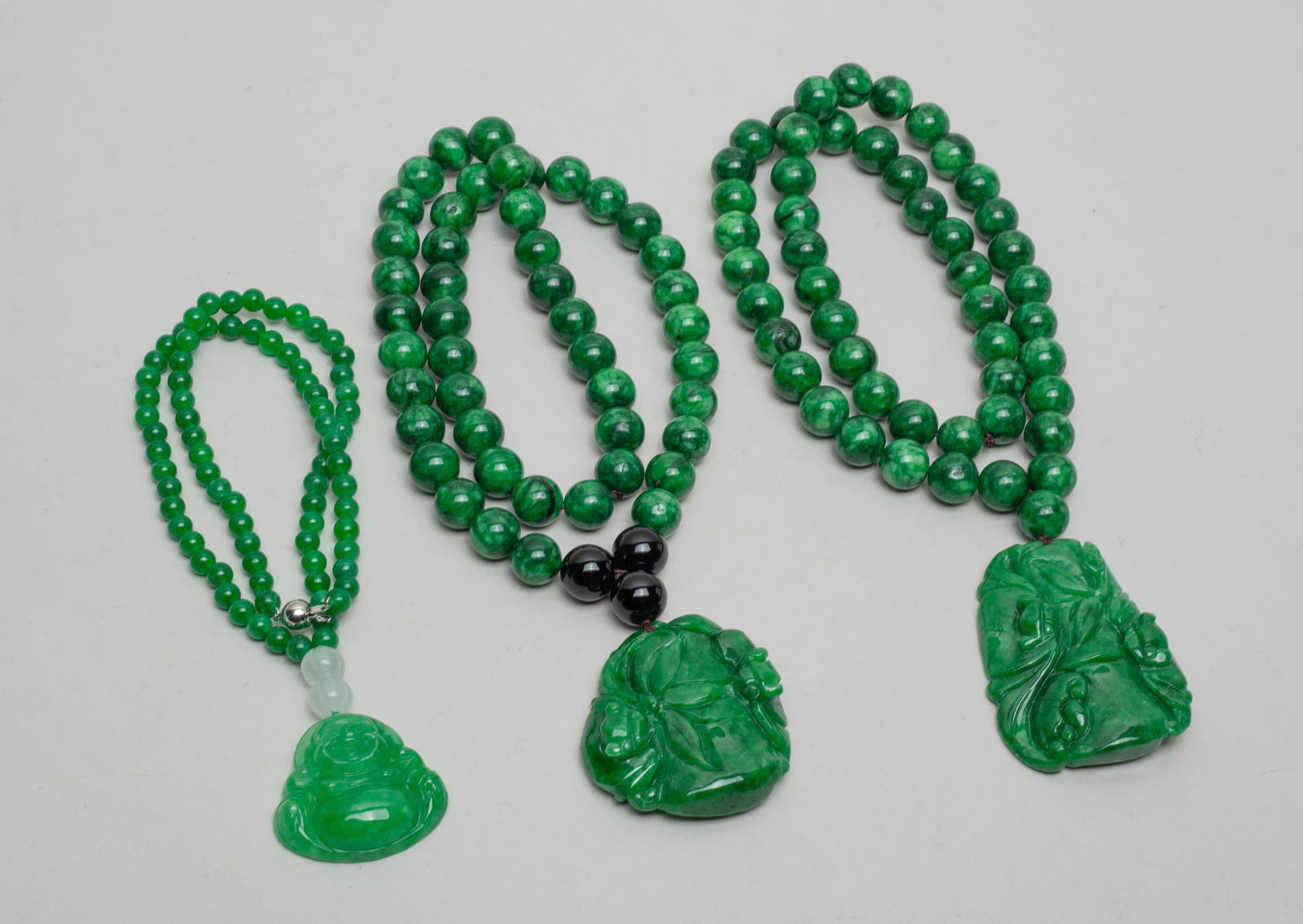 Estate Chinese Jade Like Necklaces (1 of 10)