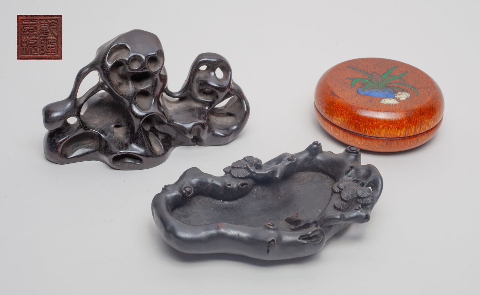 Three Chinese Export Washer, Box & Sculpture (1 of 11)