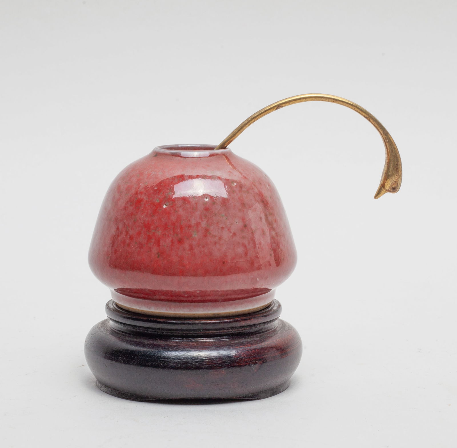 Chinese Red Glazed Porcelain Water Pot (1 of 12)