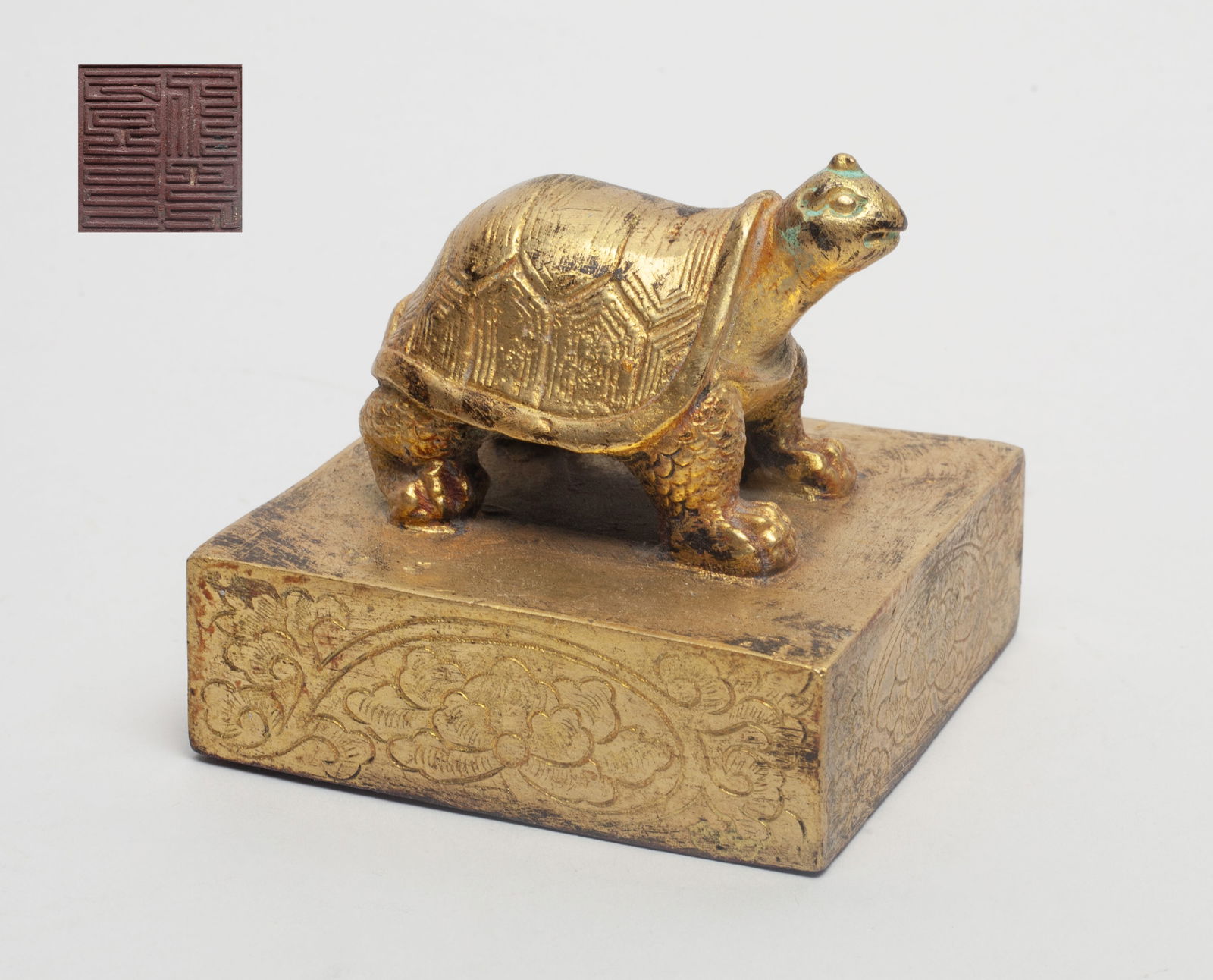 Collectible Chinese Gilt Bronze Seal (1 of 7)