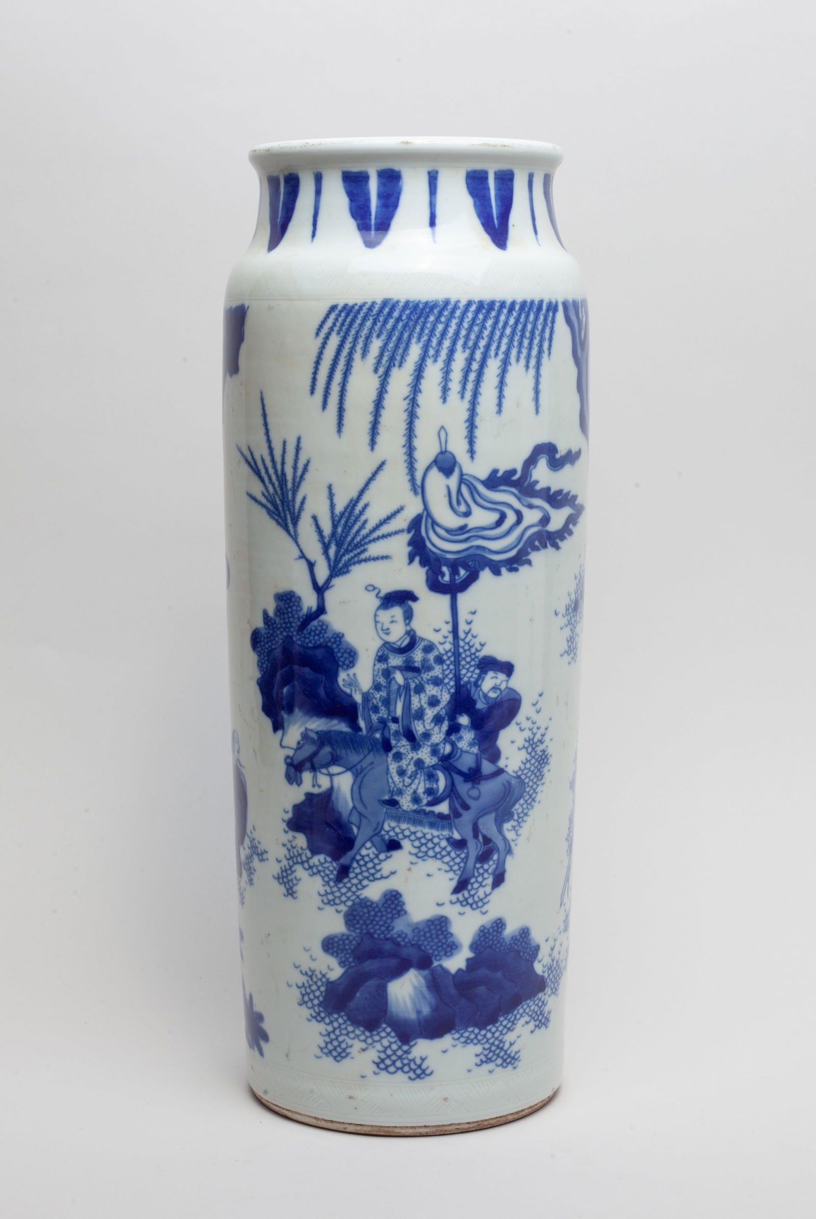 Chinese Export Porcelain Tall Vase (1 of 12)