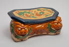 Lg Chinese Sanchai Porcelain Pillow