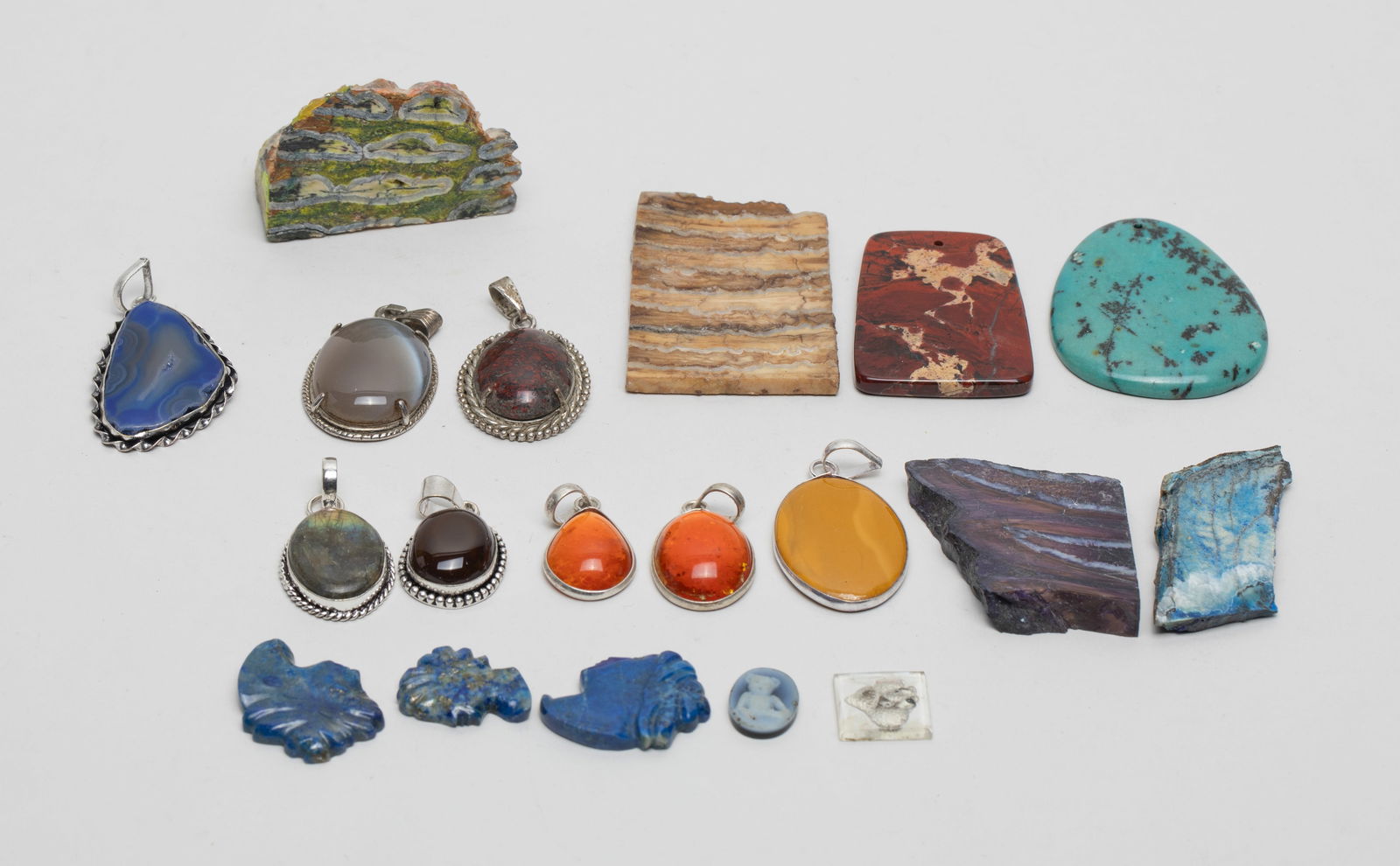 Vintage Fossils, Gemstone Pendants (1 of 9)