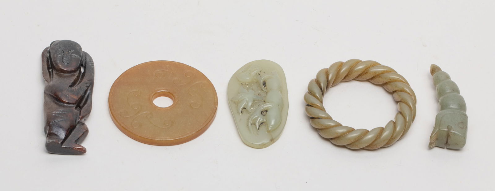 Estate Chinese Jade/ Hard Stone Toggles (1 of 16)