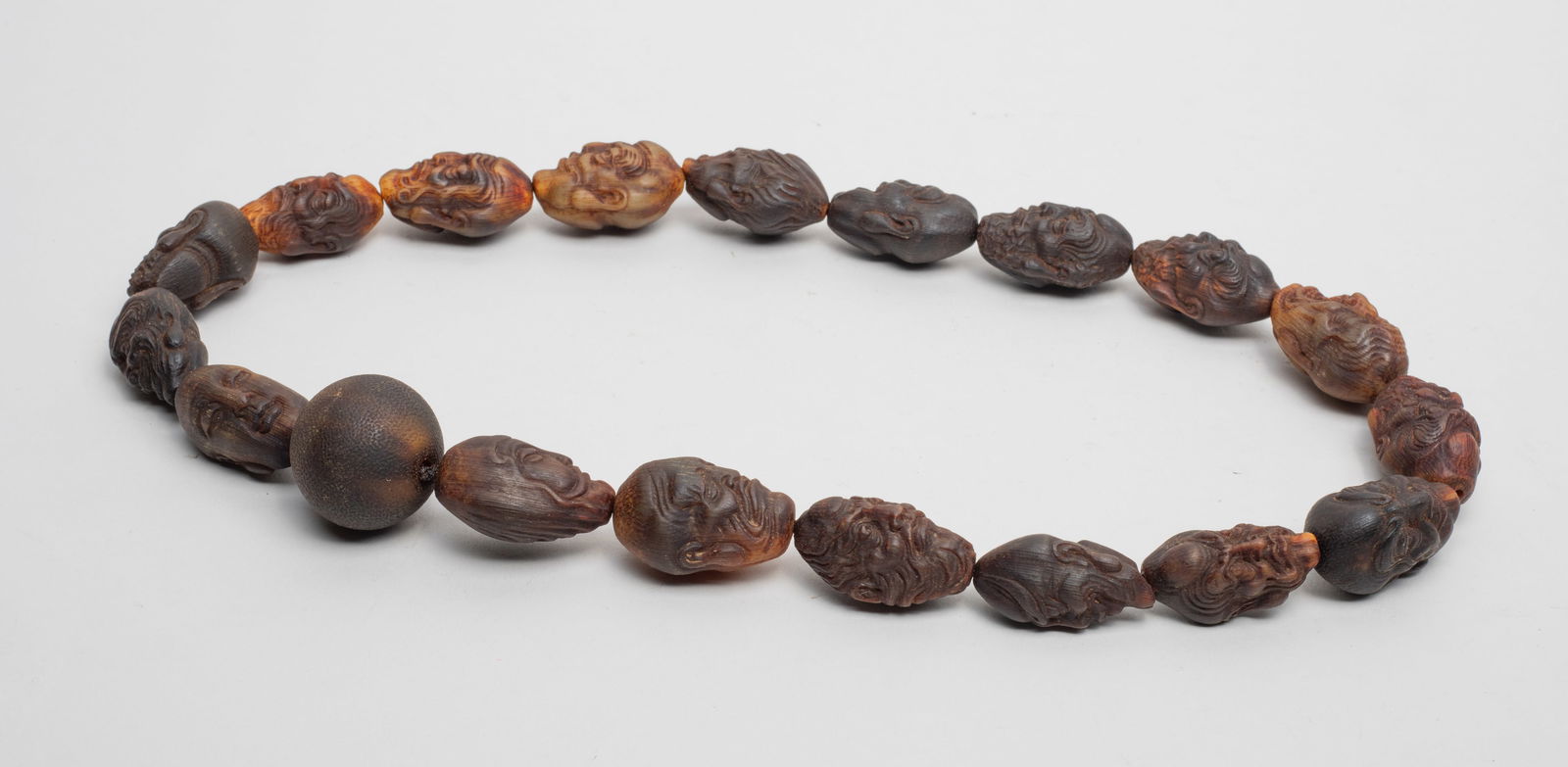 Chinese Carved Large Nuts Prayer Beads (1 of 10)