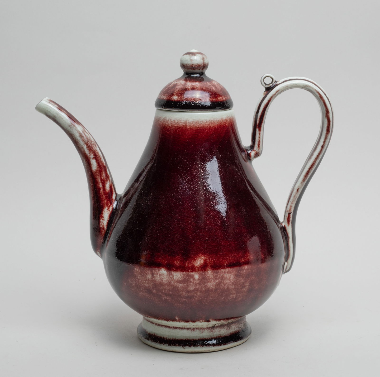 Chinese Flambe Glazed Porcelain Large Pot (1 of 13)