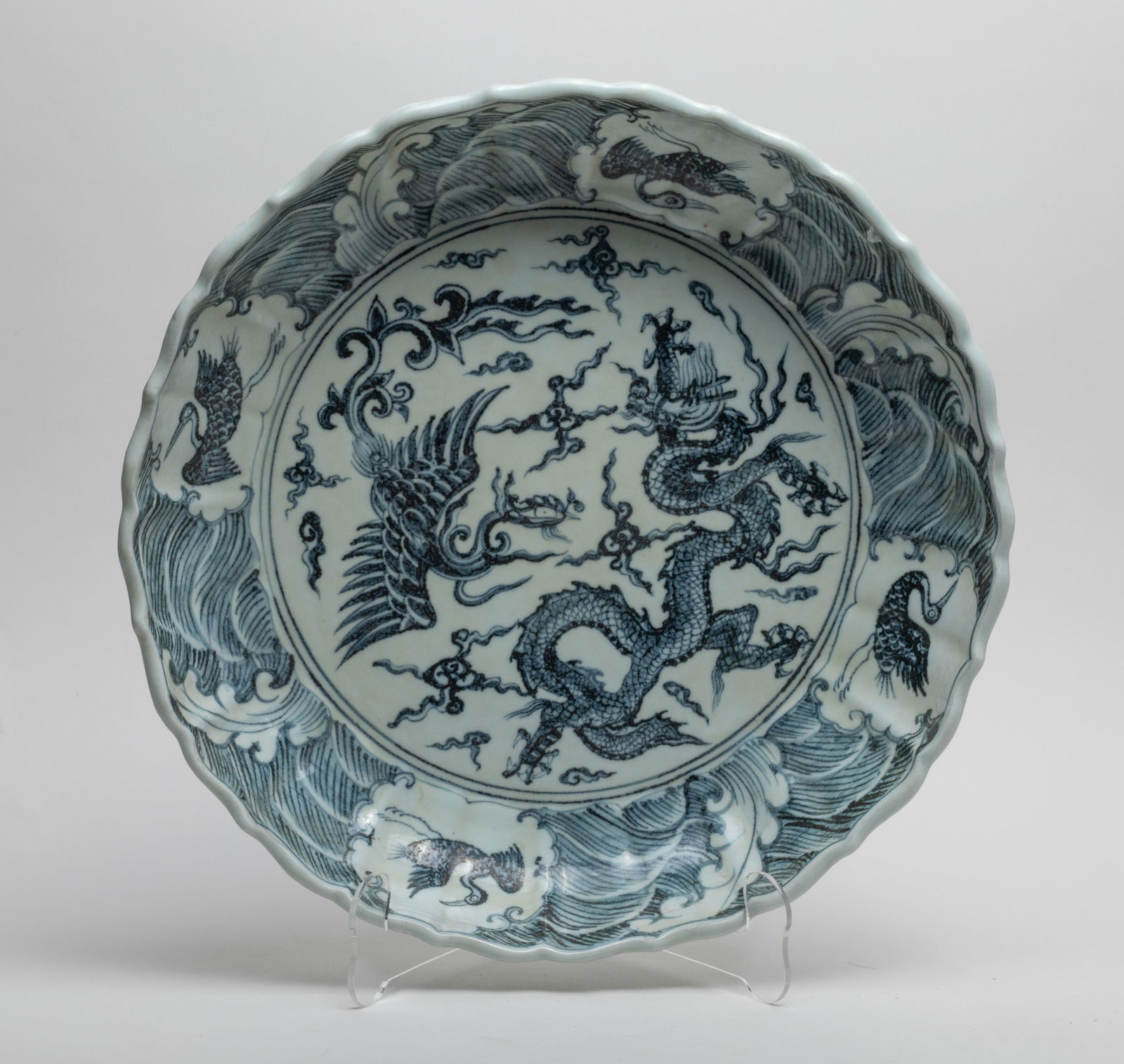 Chinese Export Large Porcelain Deep Plate (1 of 10)