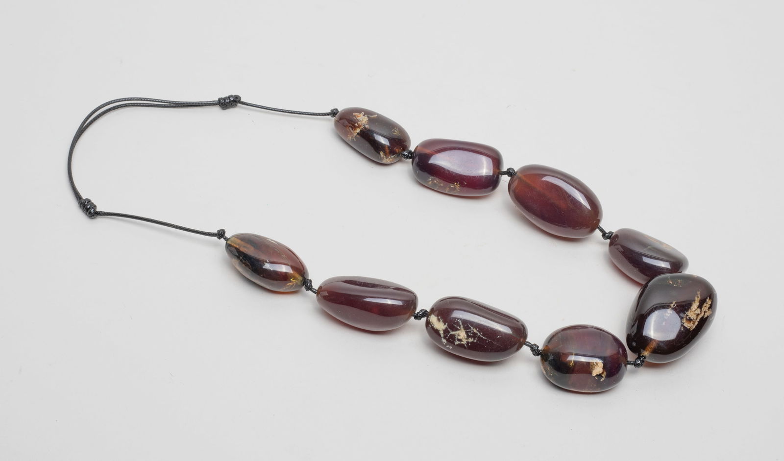 Chunk Bead Nature Blue Amber Necklace (1 of 7)