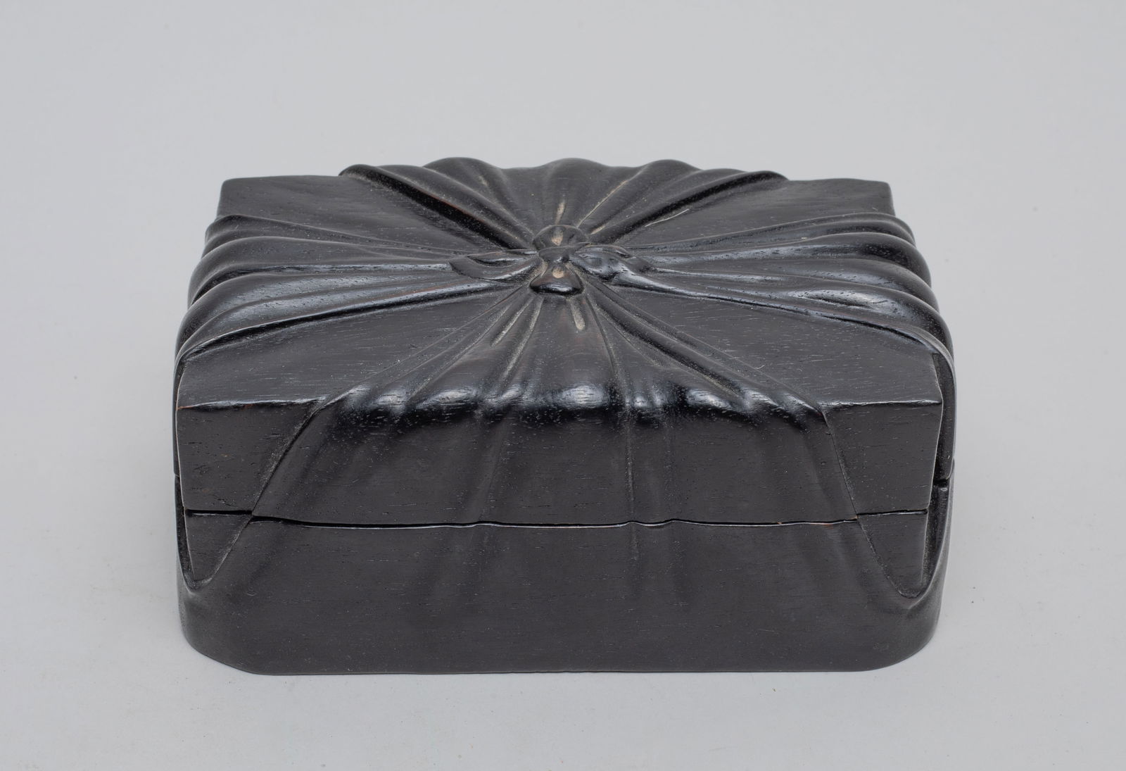 Chinese Zitan Wood Covered Box (1 of 8)