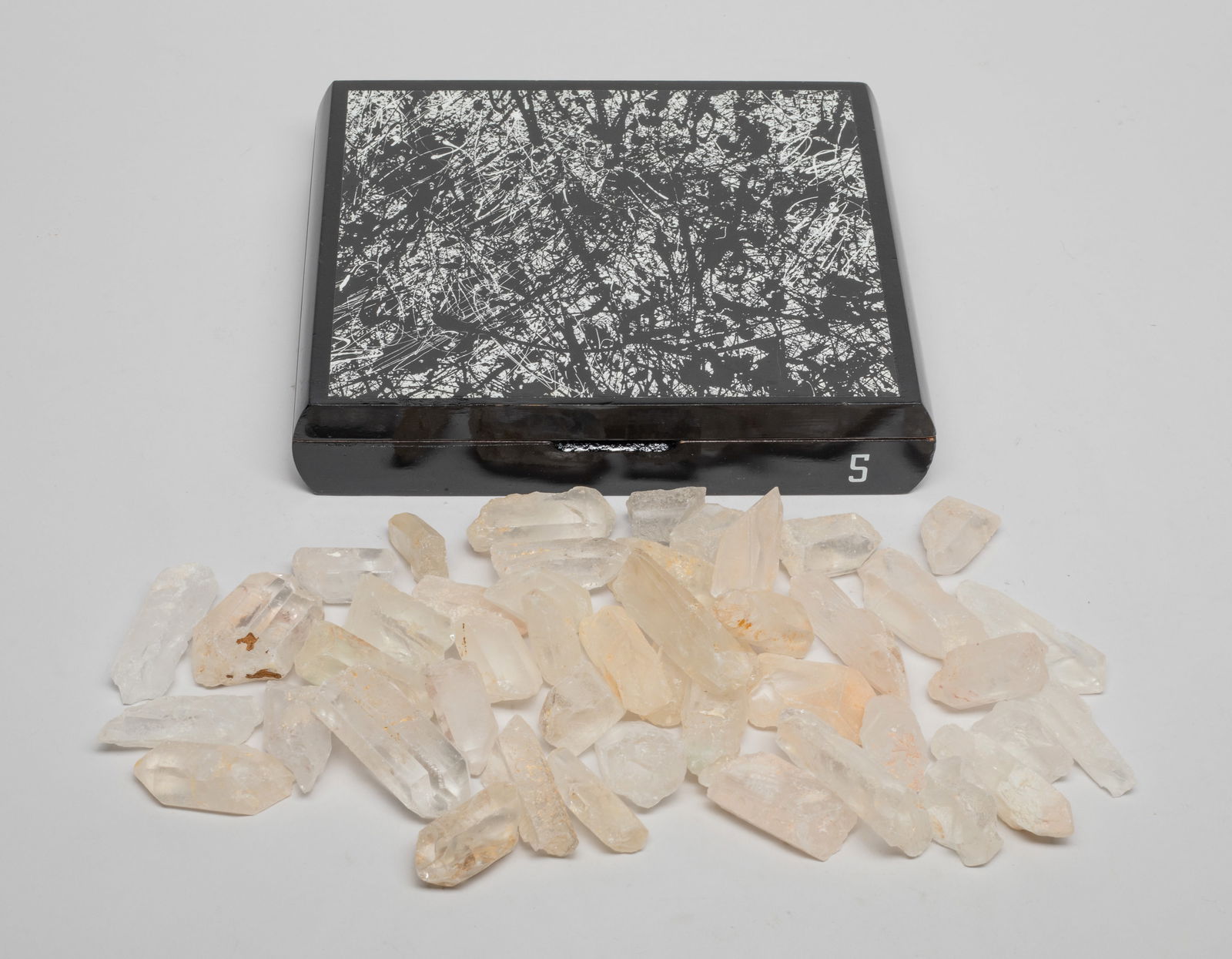 Box of Large Set Rock Crystal Points (1 of 8)