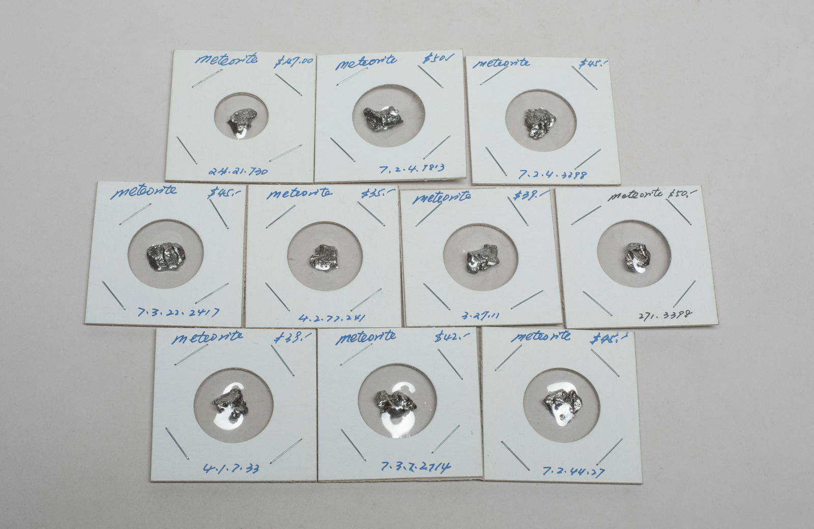 Estate Large Set Iron Meteorite Stones (1 of 6)