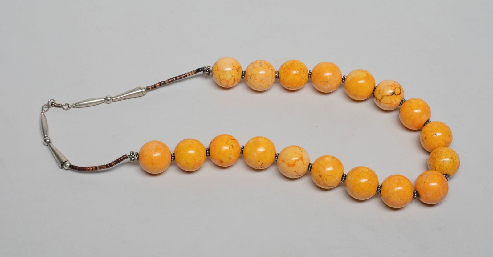 Zuni Type Fossilized Stone Necklace (1 of 10)