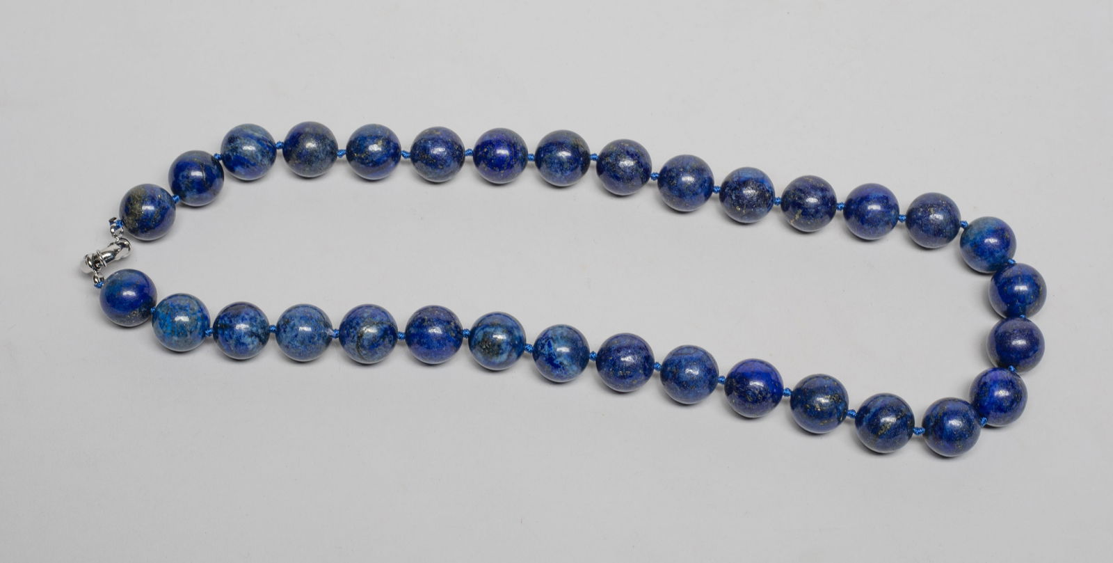 Vintage Large Bead Lapis Necklace (1 of 8)