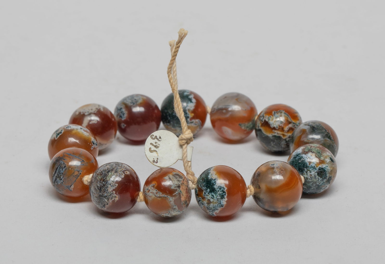 Large Bead Chinese Moss Agate Prayer Beads (1 of 10)
