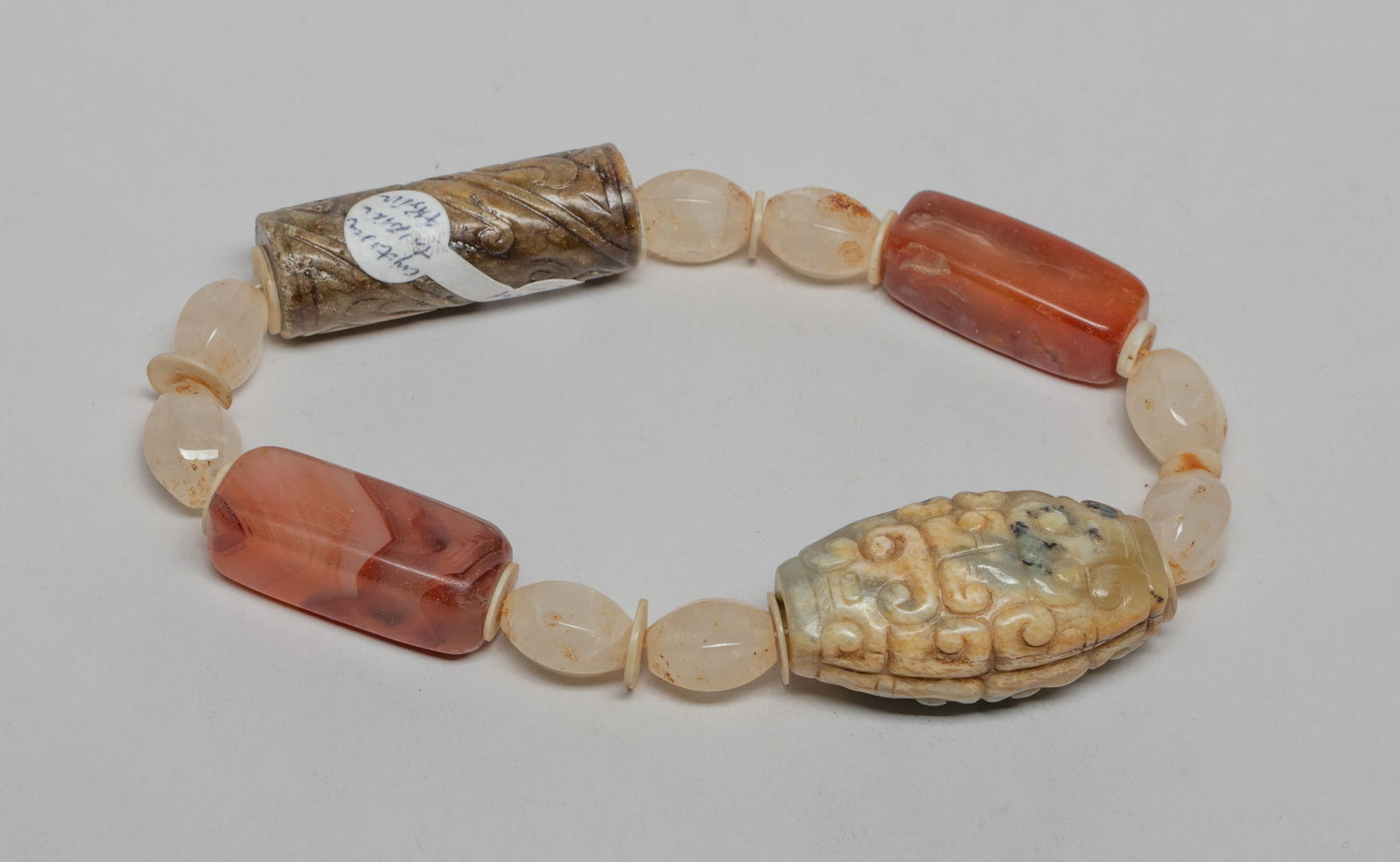Chinese Jade, Agate & Crystal Prayer Beads (1 of 10)