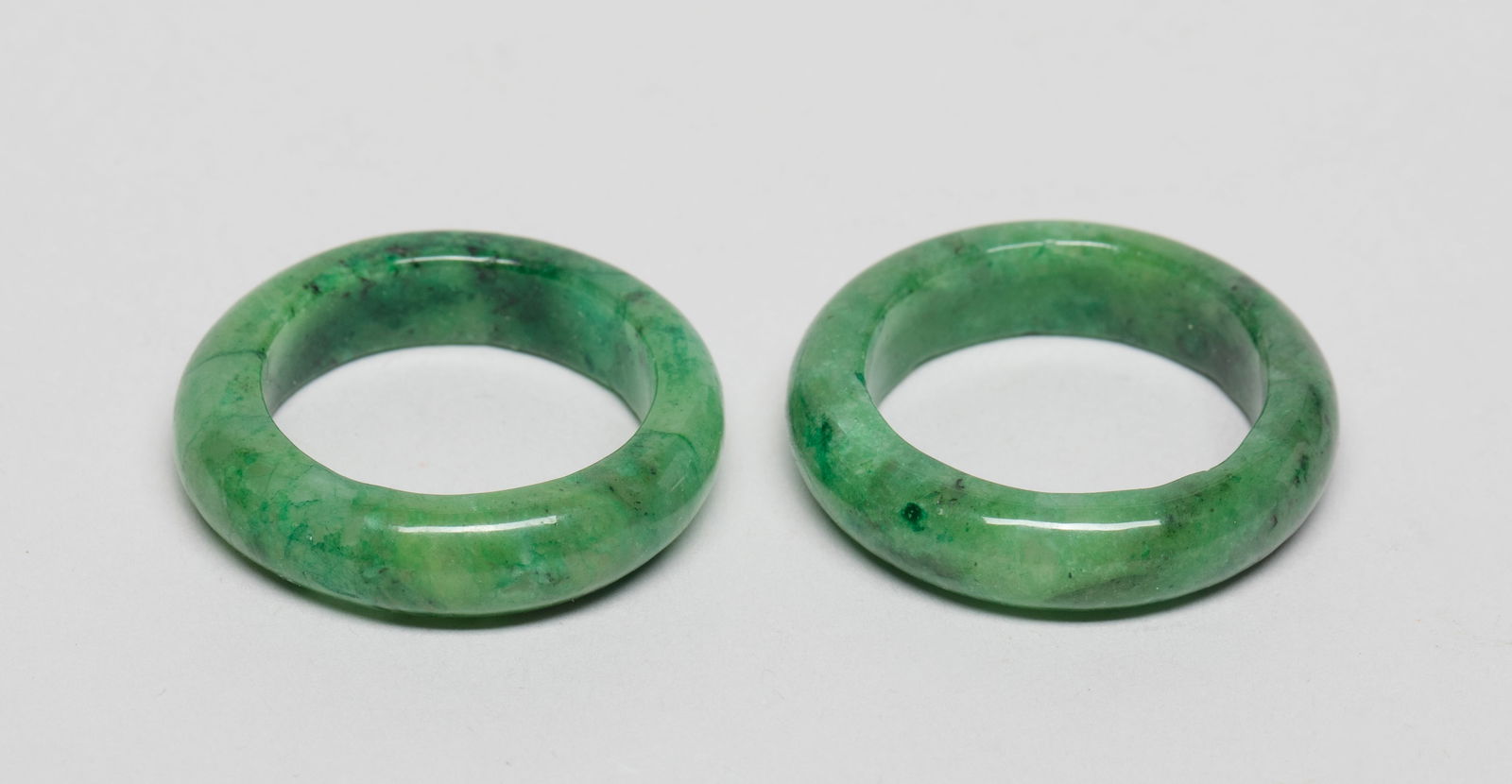 Two Chinese Export Jade Like Rings (1 of 8)