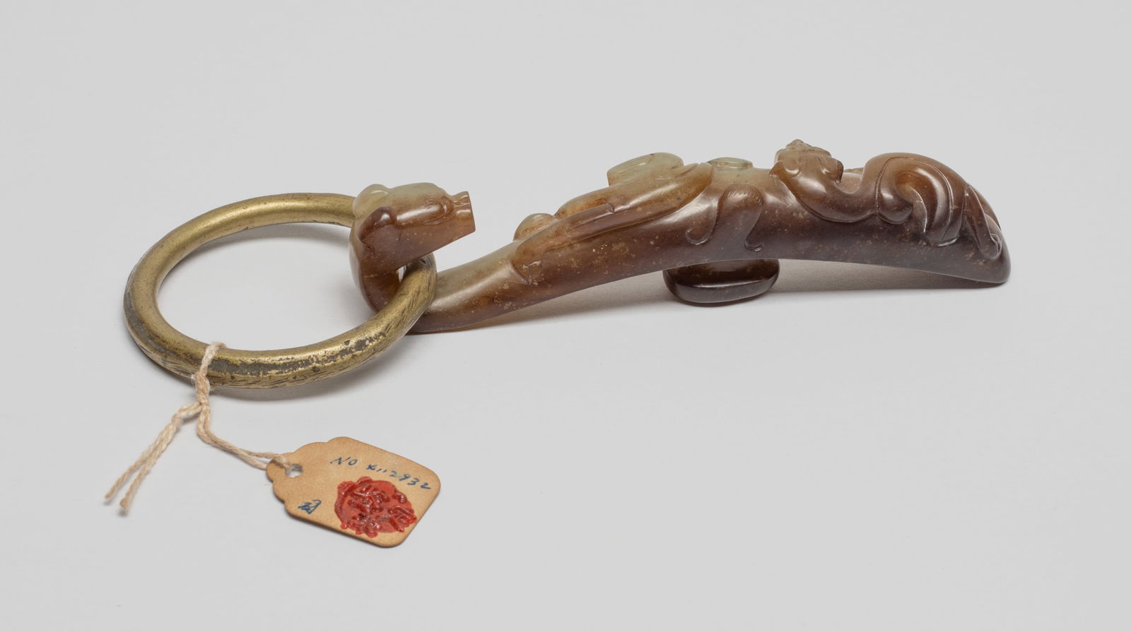 Chinese Jade & Brass Belt Buckle Sets (1 of 16)