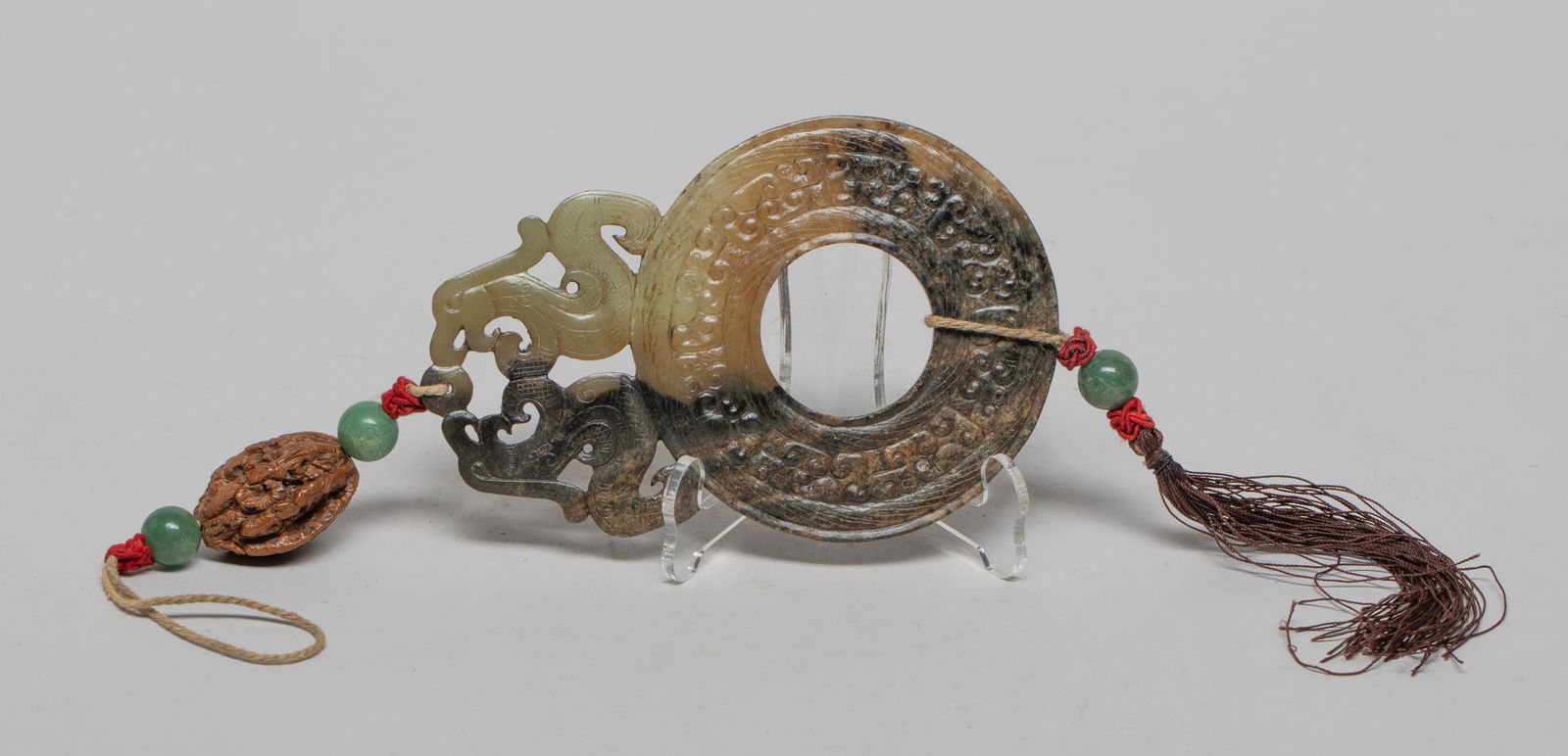 Large Chinese Jade & Nuts Pendant (1 of 12)