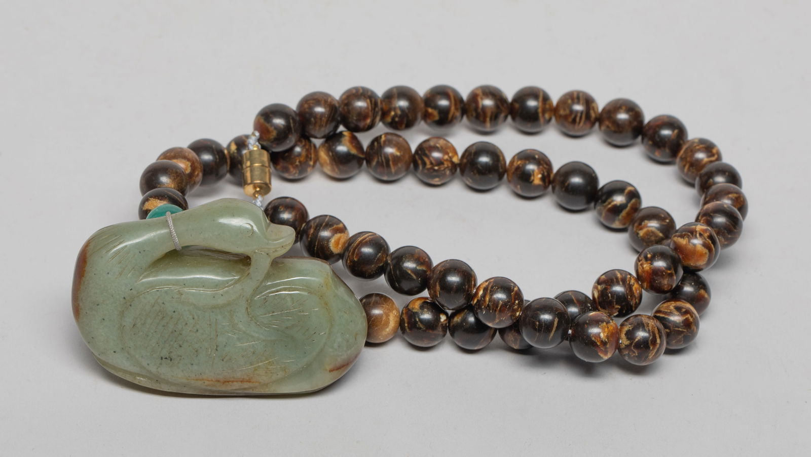 Chinese Jade Goose w/ Amber Necklace (1 of 15)