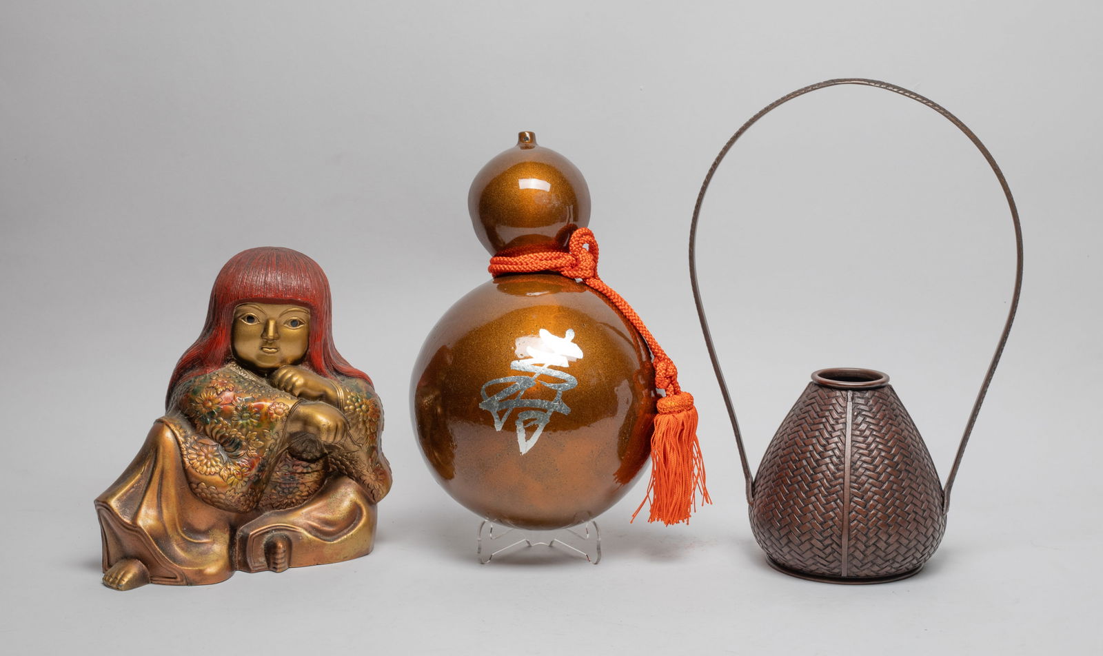 Vintage Japanese Painted Metal & Bronze Pieces (1 of 11)