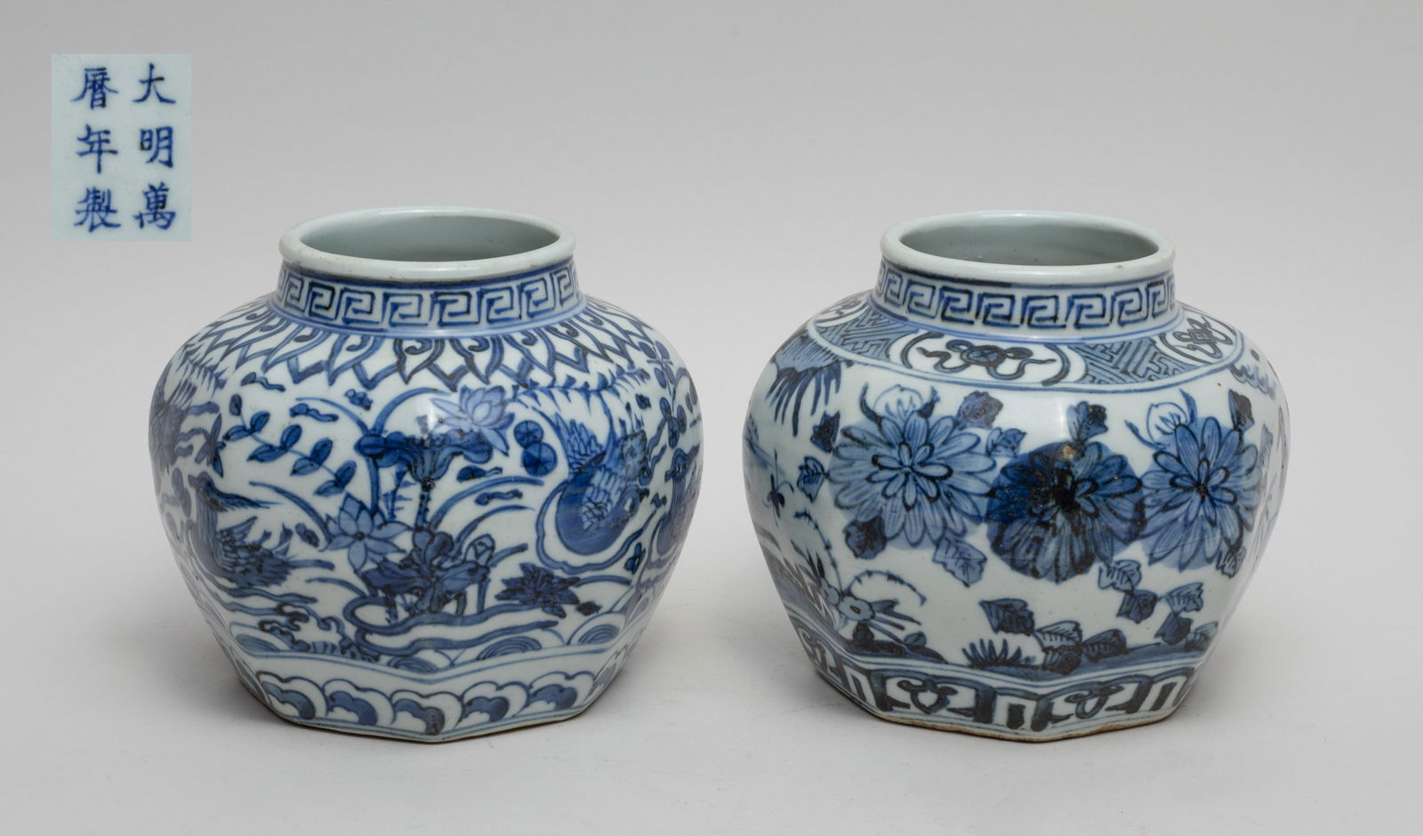 Two Chinese Export Porcelain Jars (1 of 13)