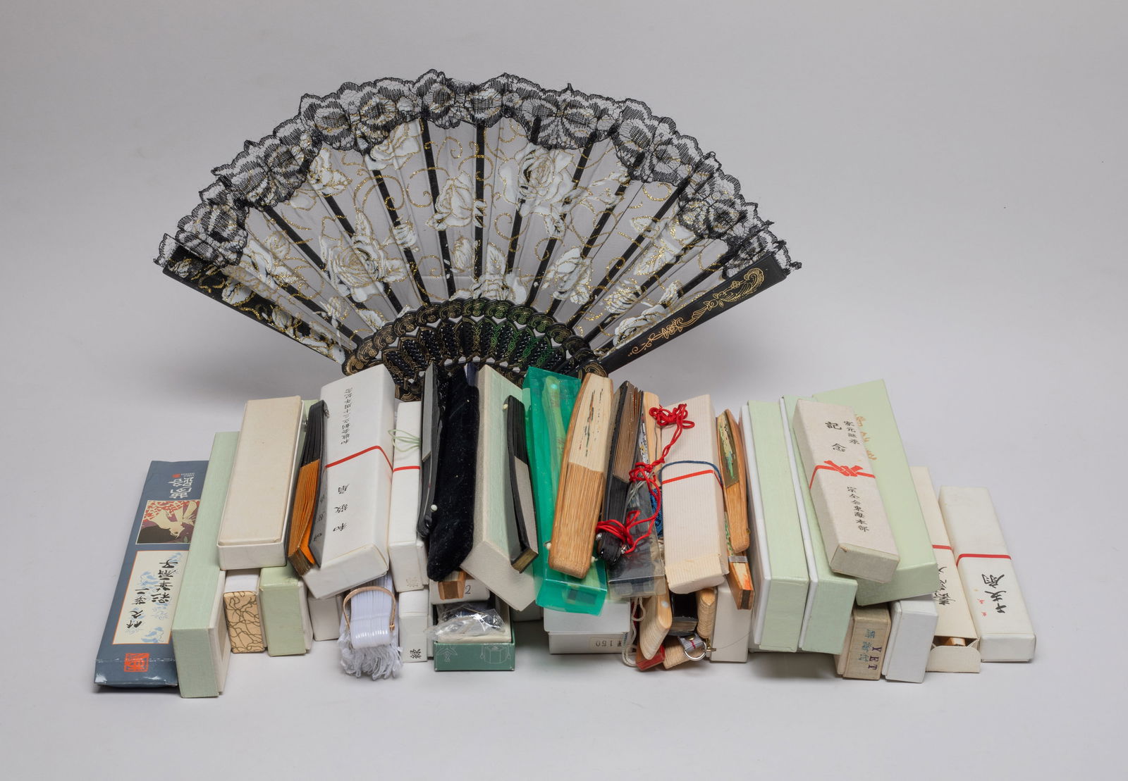 Estate Asian Large Set Fans (1 of 9)