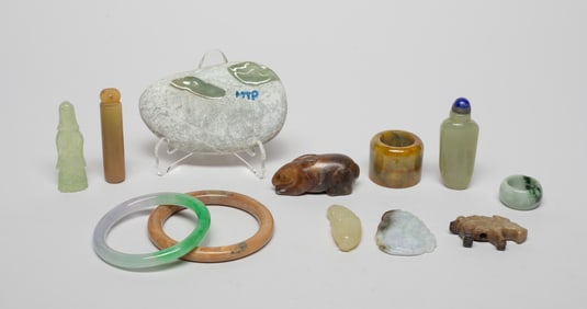 Estate Chinese Jade, Stone Decors