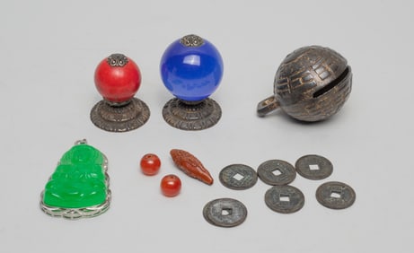 Estate Chinese Pendants, Bell & Decors