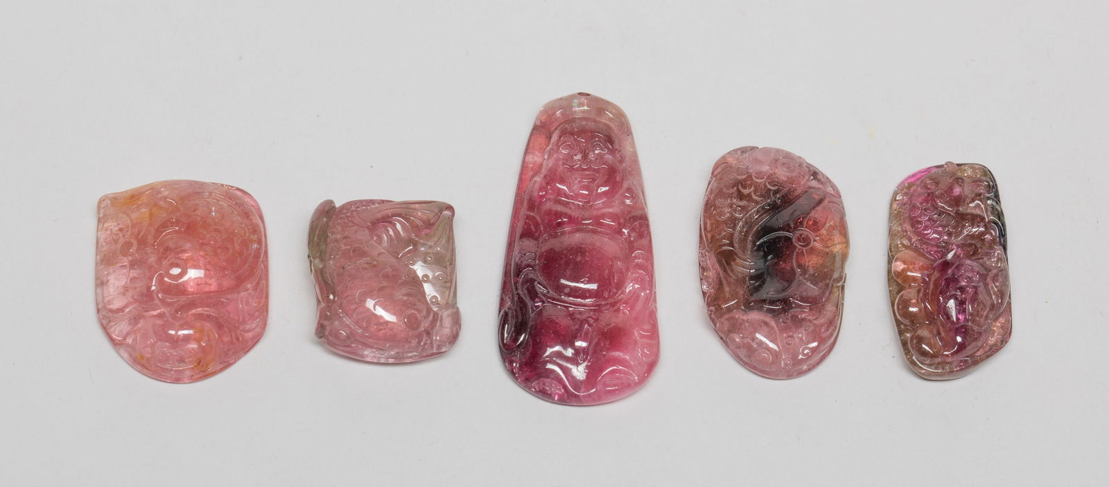 Large Set Chinese Tourmaline Pendants (1 of 10)