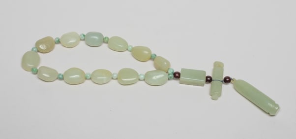Chinese Export Jade Prayer Beads
