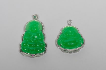 Two Chinese Jade Like Pendants