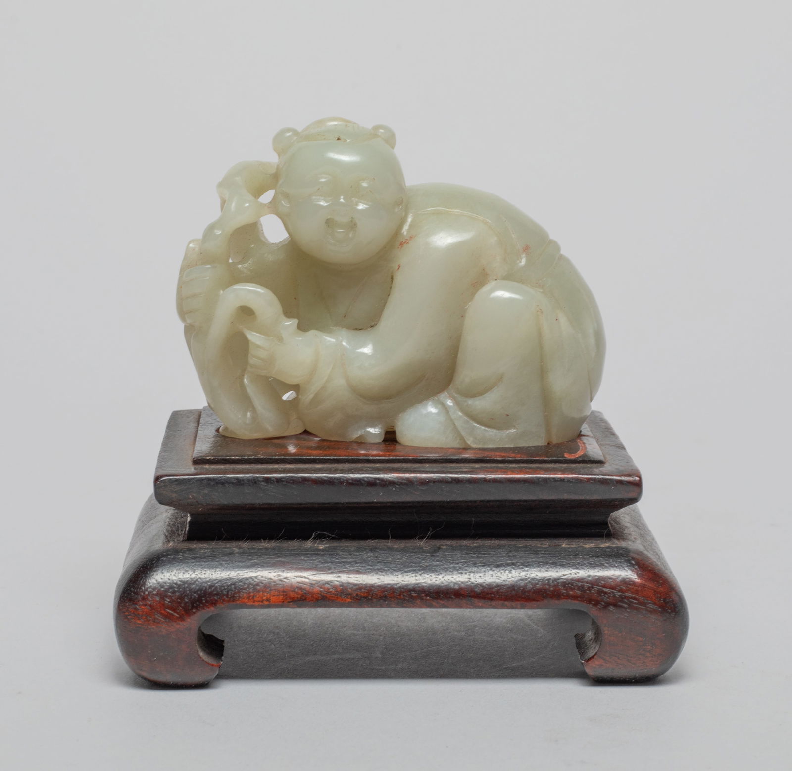 Chinese Jade/ Hard Stone Carving of Boy (1 of 14)