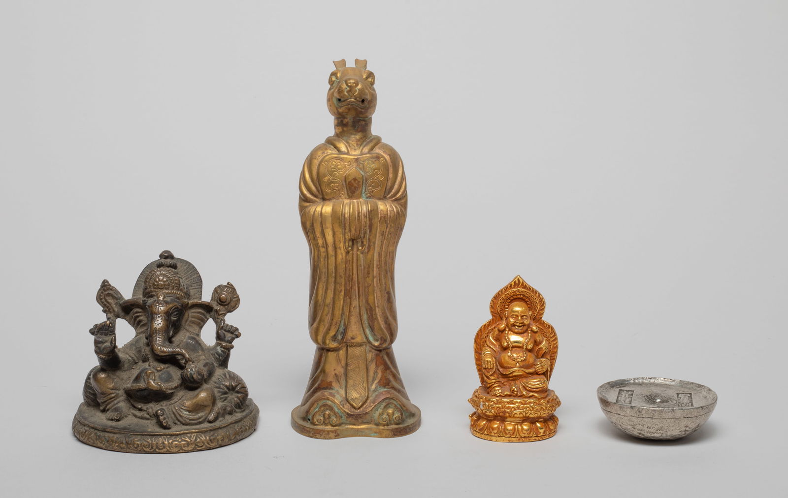 Estate Chinese Bronze Buddha & Figure (1 of 13)