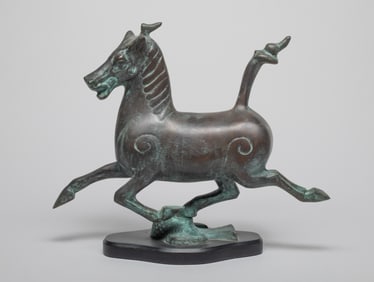 Chinese Export Bronze Sculpture of Horse