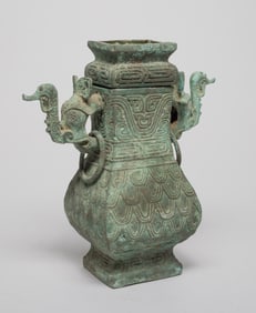 Chinese Bronze Covered Vase