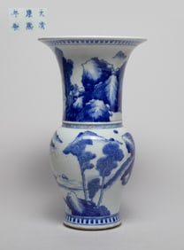 Chinese Blue & White Porcelain Vase