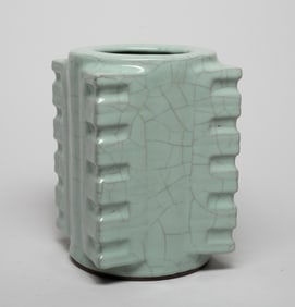 Massive Chinese Ge Ware Porcelain Vase