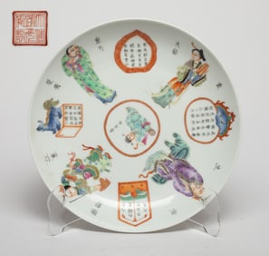 Chinese Famille Rose Porcelain Plate
