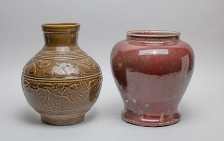 Two Chinese Porcelain Large Vases