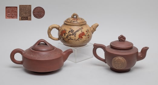 Estate Chinese Yixing Zisha Tea Pots