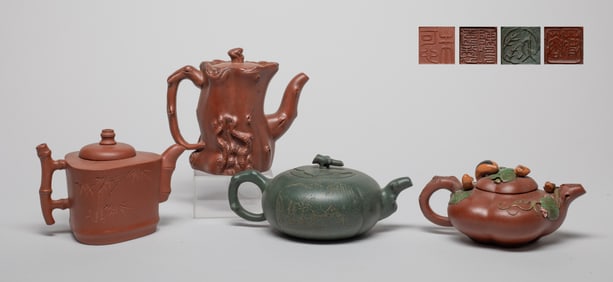 Estate Chinese Yixing Zisha Tea Pots