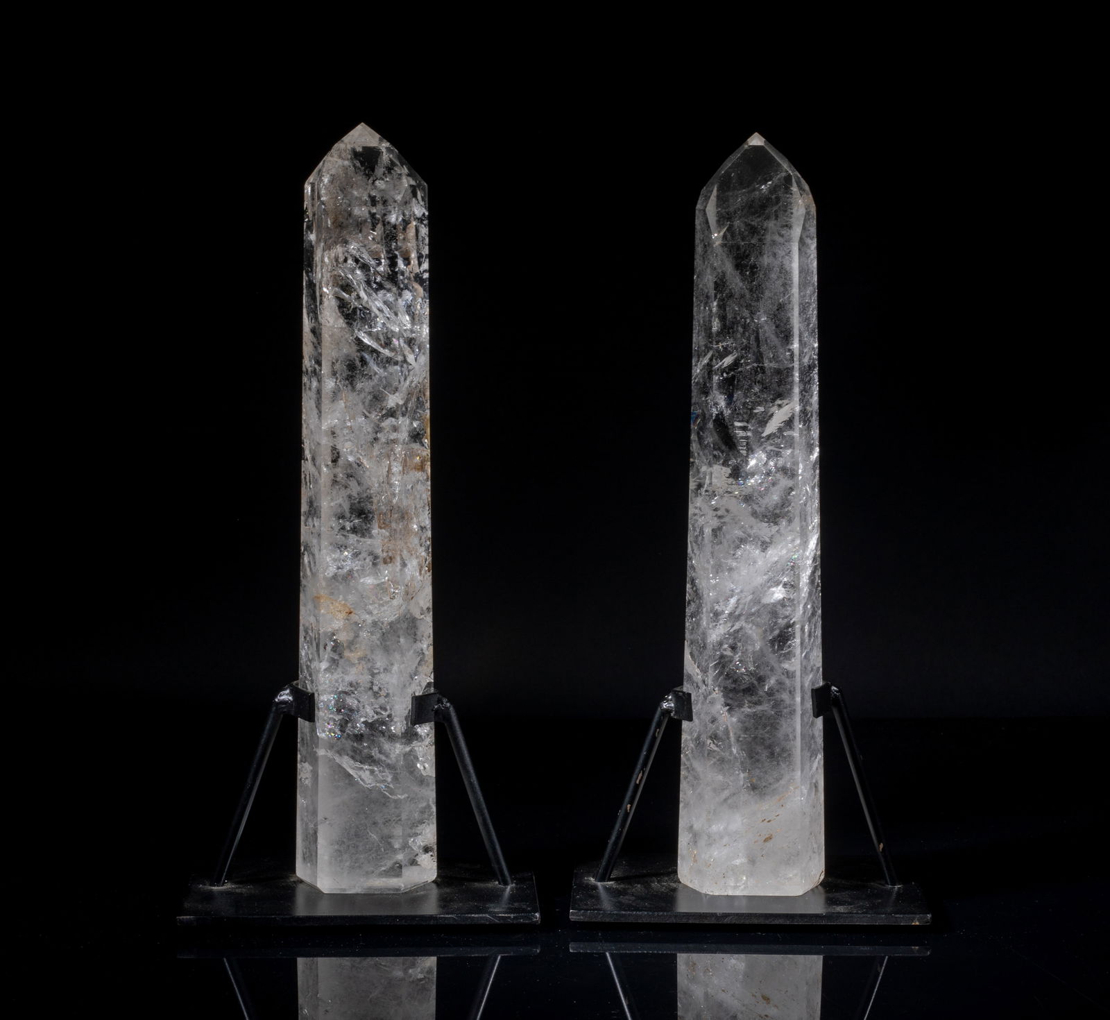 Mid-century Tall Rock Crystal Obelisk (1 of 15)