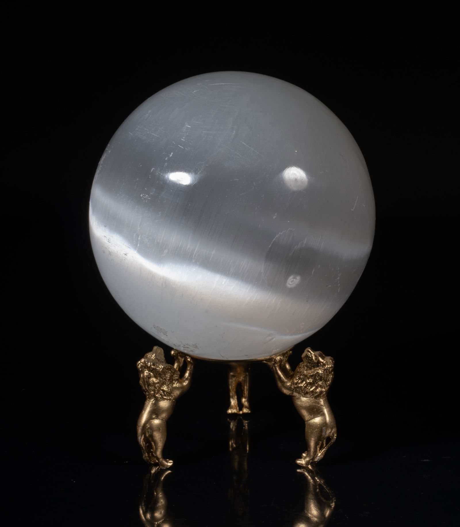 Mid-century Art Crystal Ball Sculpture (1 of 6)