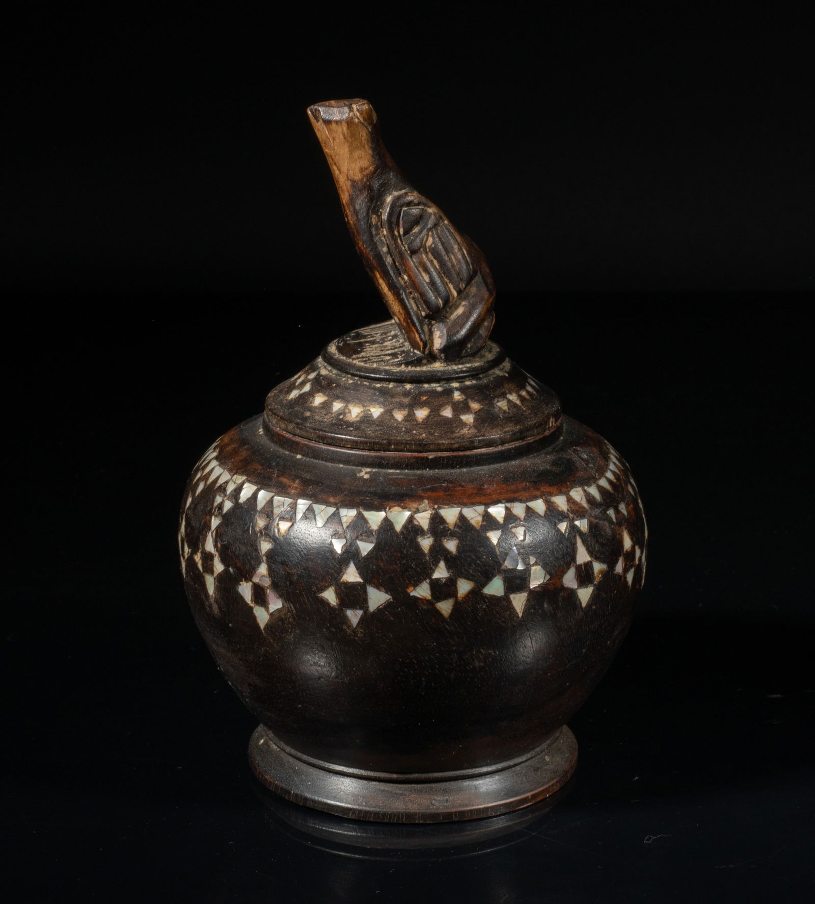 South Asian Wood Box Inlaid MOP (1 of 11)