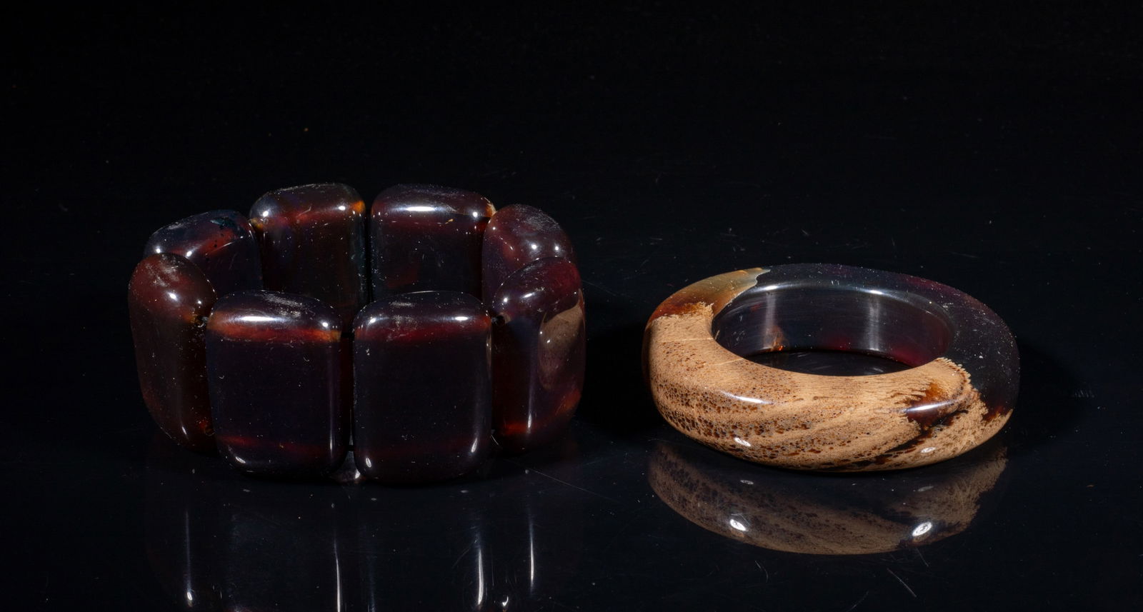 Chunky Beads Amber Bracelet & Bangle (1 of 11)