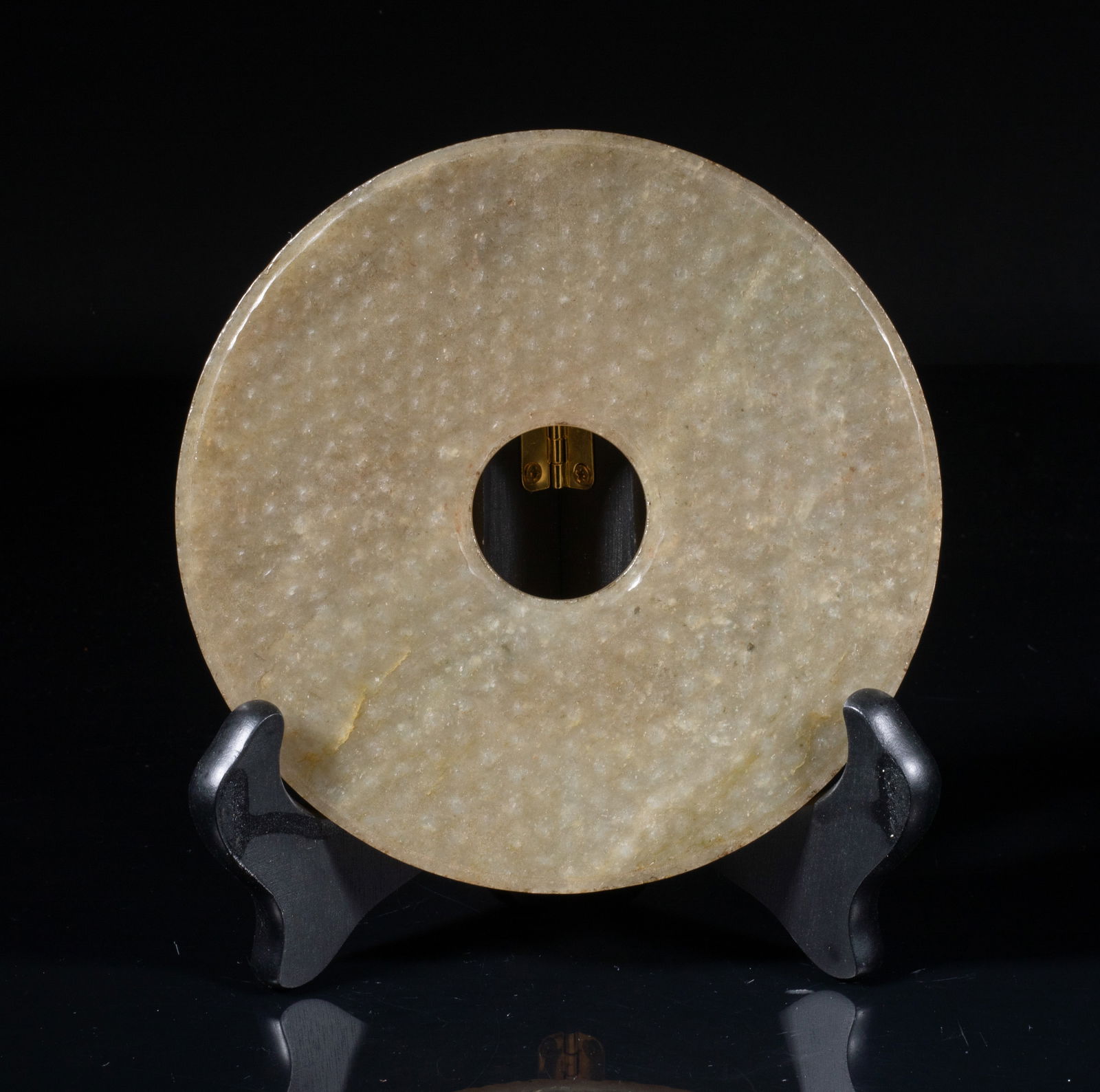 Large Chinese Jade Carved Bi (1 of 10)