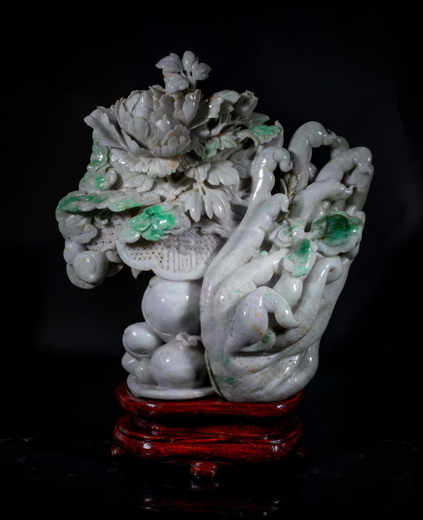 Large Chinese Jade Jadeite Sculpture (1 of 13)