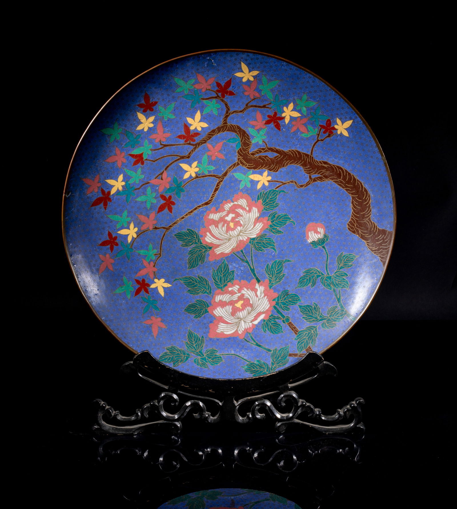 Large Japanese Early Meiji Cloisonne Charger (1 of 14)